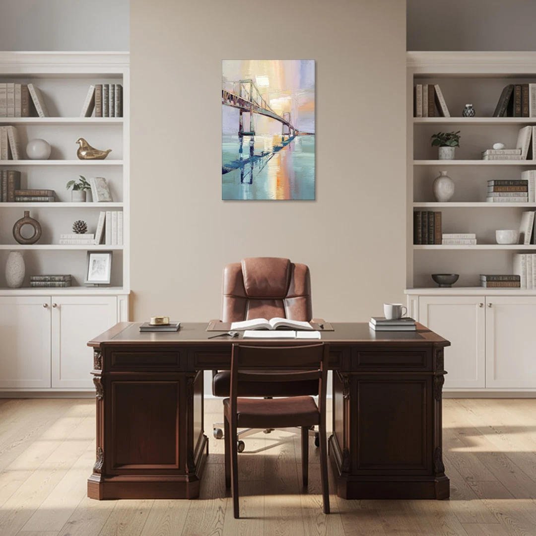 Corpus Christi Harbor Bridge - Canvas Wall Art - Office - 24x36