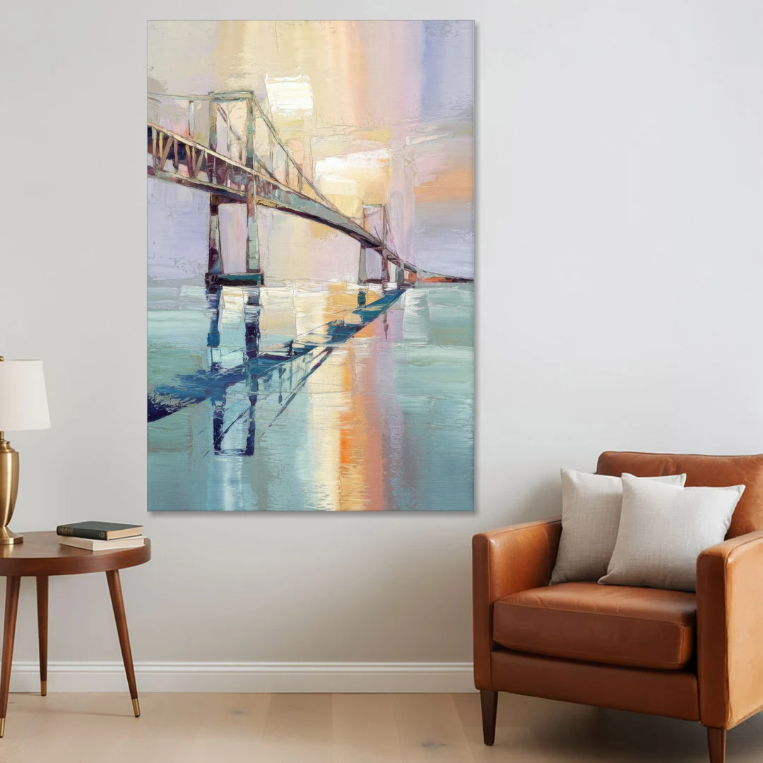 Corpus Christi Harbor Bridge - Canvas Wall Art - Sofa - 40x60