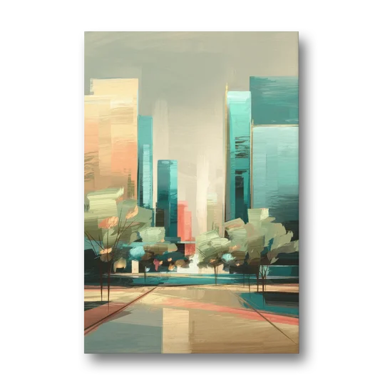 Dallas Arts District - Canvas Wall Art - Front