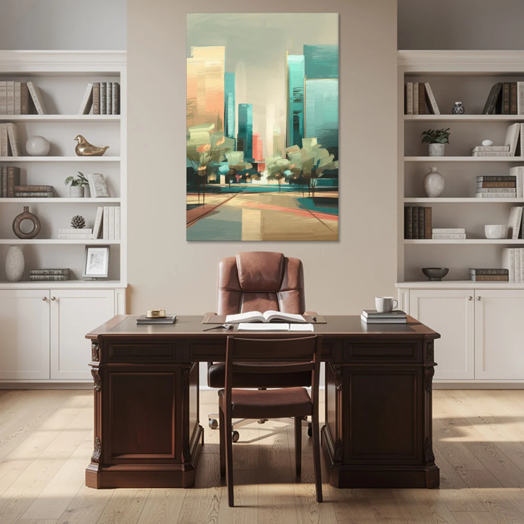 Dallas Arts District - Canvas Wall Art - Office - 40x60