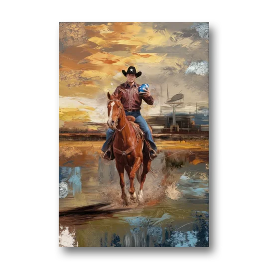 Dallas Cowboy Culture - Canvas Wall Art - Front