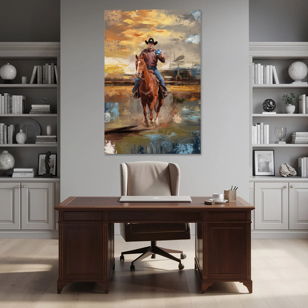 Dallas Cowboy Culture - Canvas Wall Art - Office - 40x60