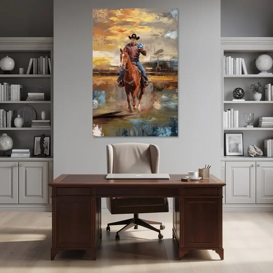 Dallas Cowboy Culture - Canvas Wall Art - Office - 40x60