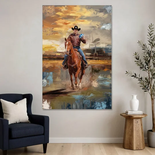 Dallas Cowboy Culture - Canvas Wall Art - Sofa - 40x60