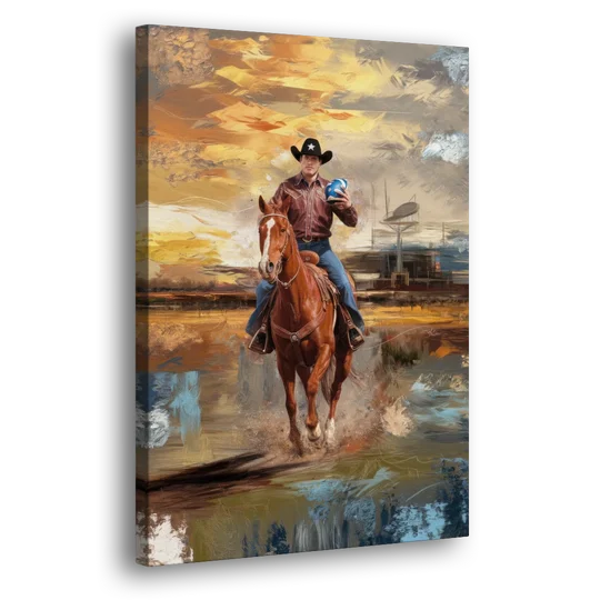 Dallas Cowboy Culture - Canvas Wall Art - Side