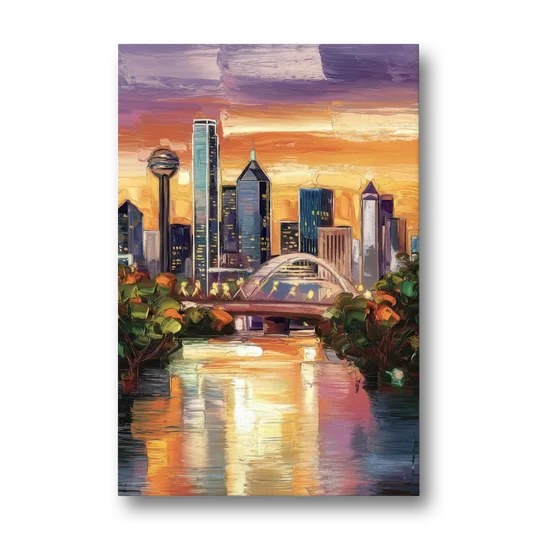 Dallas Cultural Heritage - Canvas Wall Art - Front