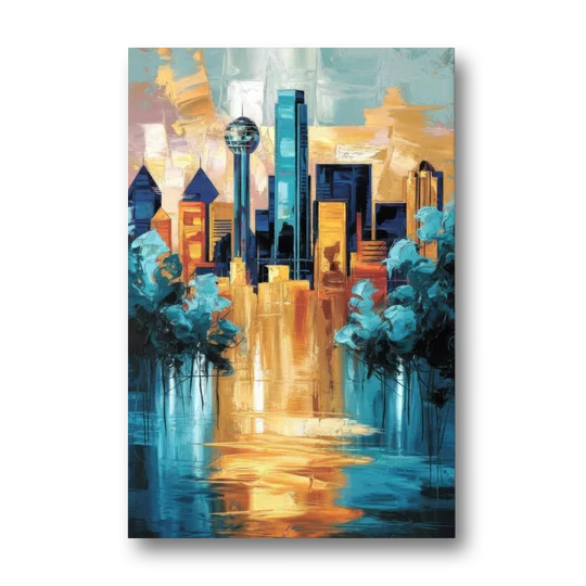 Dallas Historic Landmarks - Canvas Wall Art - Front