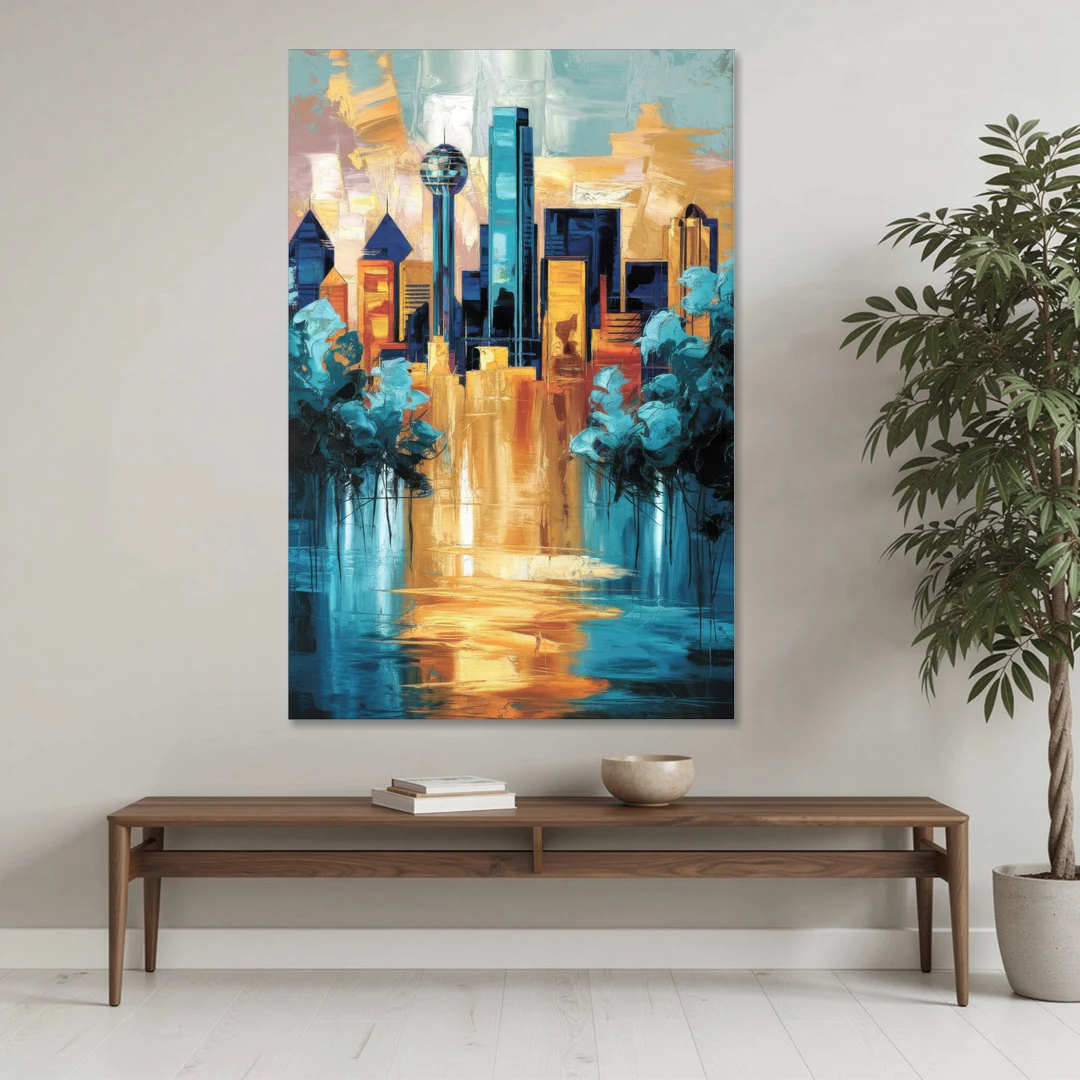 Dallas Historic Landmarks - Canvas Wall Art - Coffee Table - 40x60
