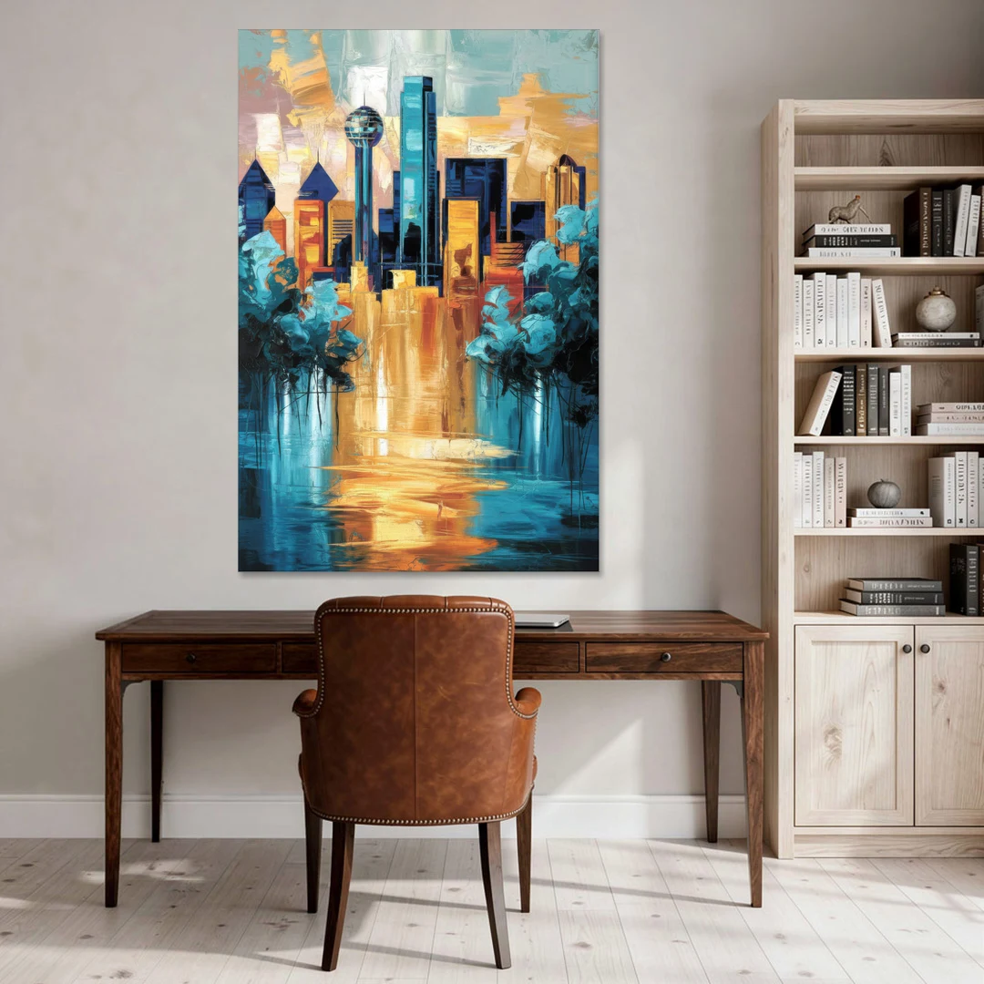 Dallas Historic Landmarks - Canvas Wall Art - Office - 40x60