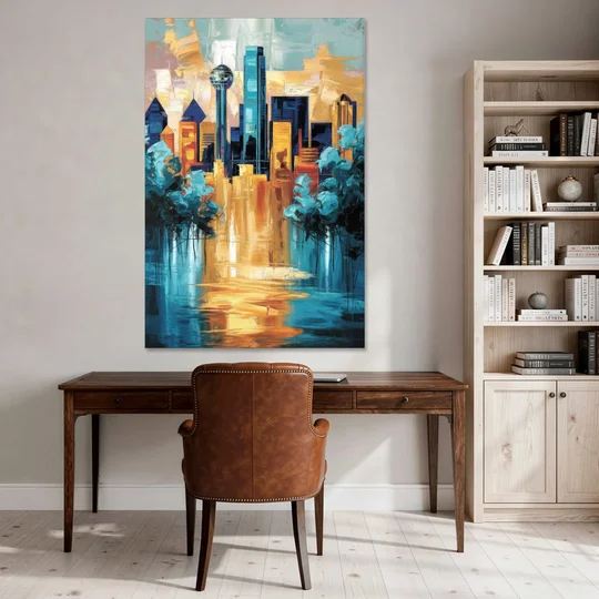 Dallas Historic Landmarks - Canvas Wall Art - Office - 40x60