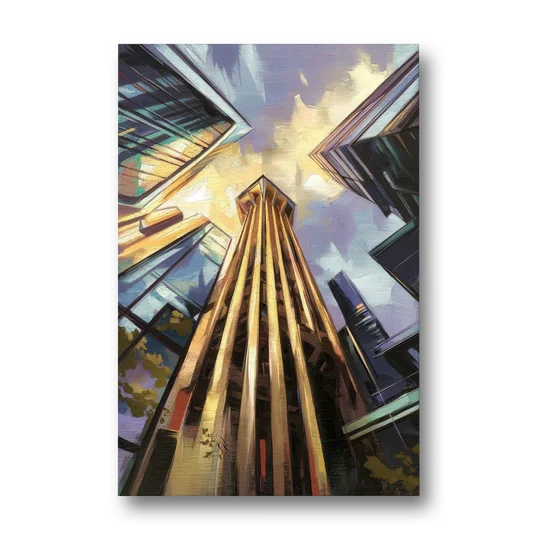 Dallas Modern Architecture - Canvas Wall Art - Front