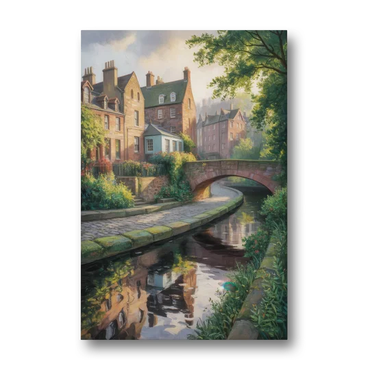 Dean Village Charm - Canvas Wall Art - Front