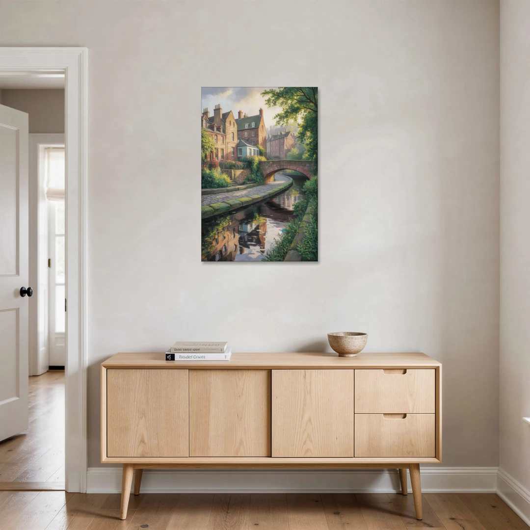 Dean Village Charm - Canvas Wall Art - Coffee Table - 24x36