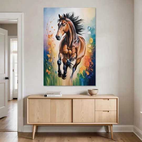 Delightful Horse Play - Canvas Wall Art - Coffee Table - 40x60