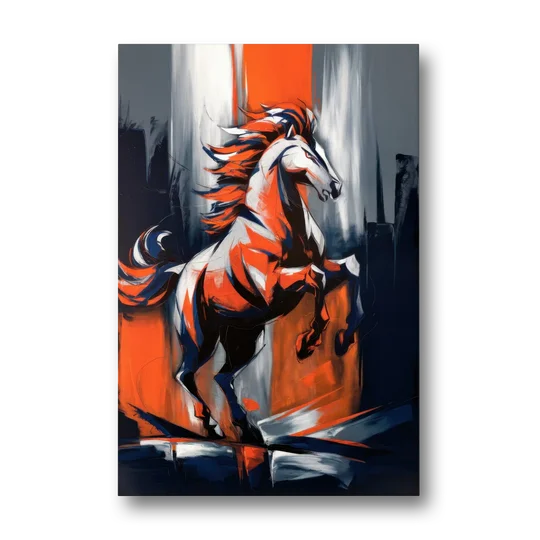 Denver Broncos Legacy - Canvas Wall Art - Front