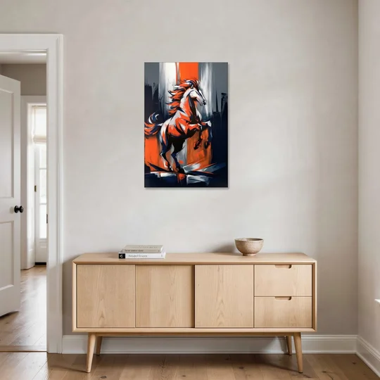 Denver Broncos Legacy - Canvas Wall Art - Coffee Table - 24x36