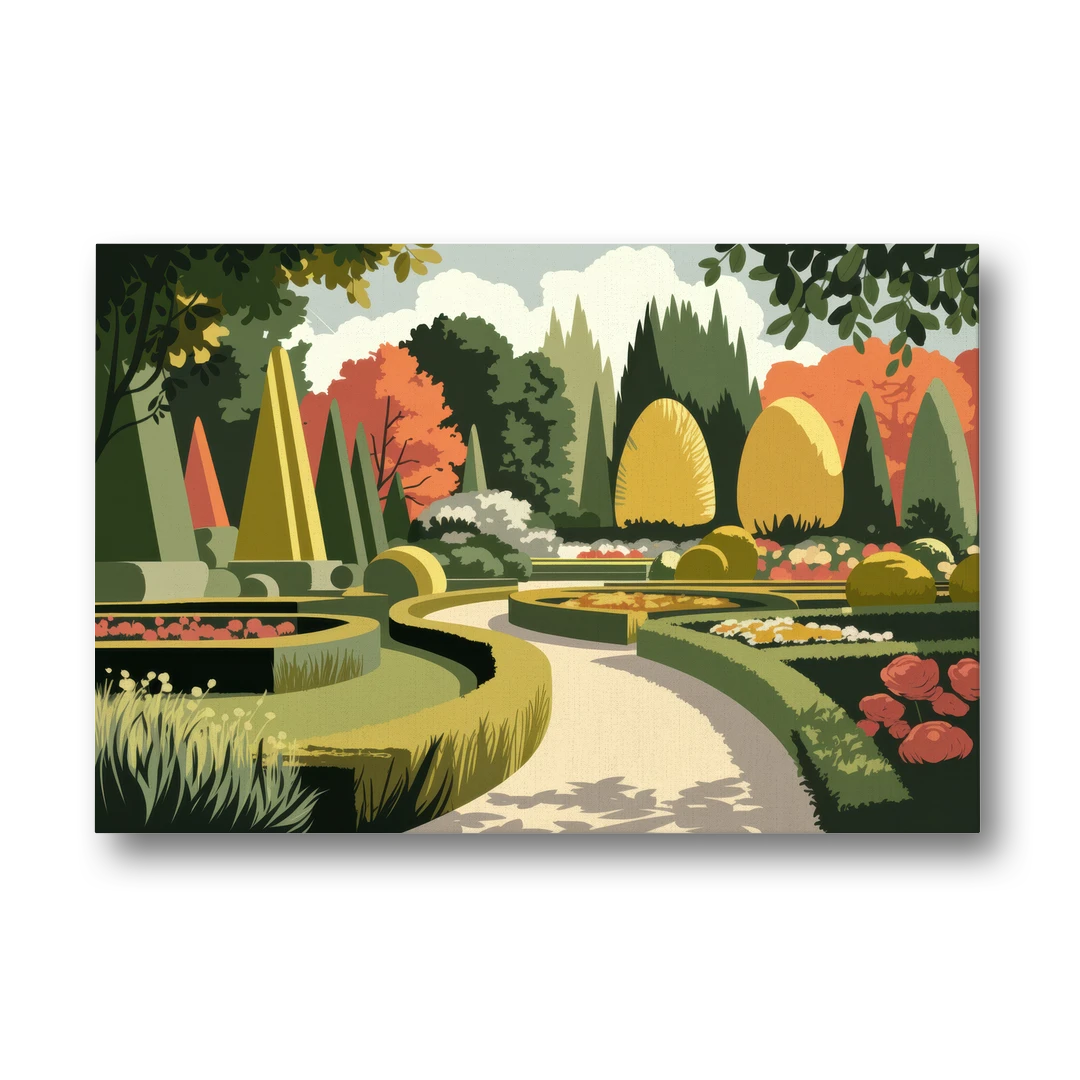 Des Moines Arboretum Views - Canvas Wall Art - Front