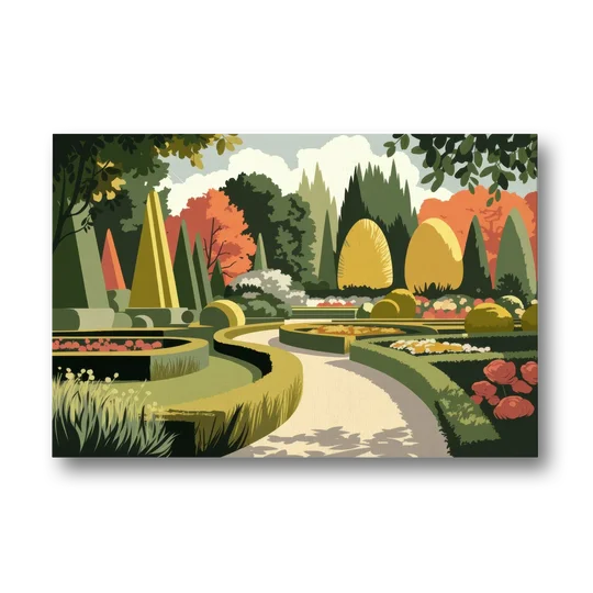 Des Moines Arboretum Views - Canvas Wall Art - Front