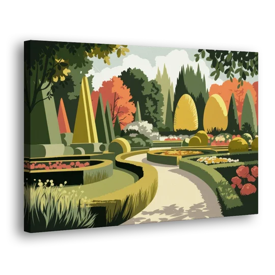 Des Moines Arboretum Views - Canvas Wall Art - Side