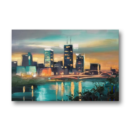 Des Moines Urban Charm - Canvas Wall Art - Front