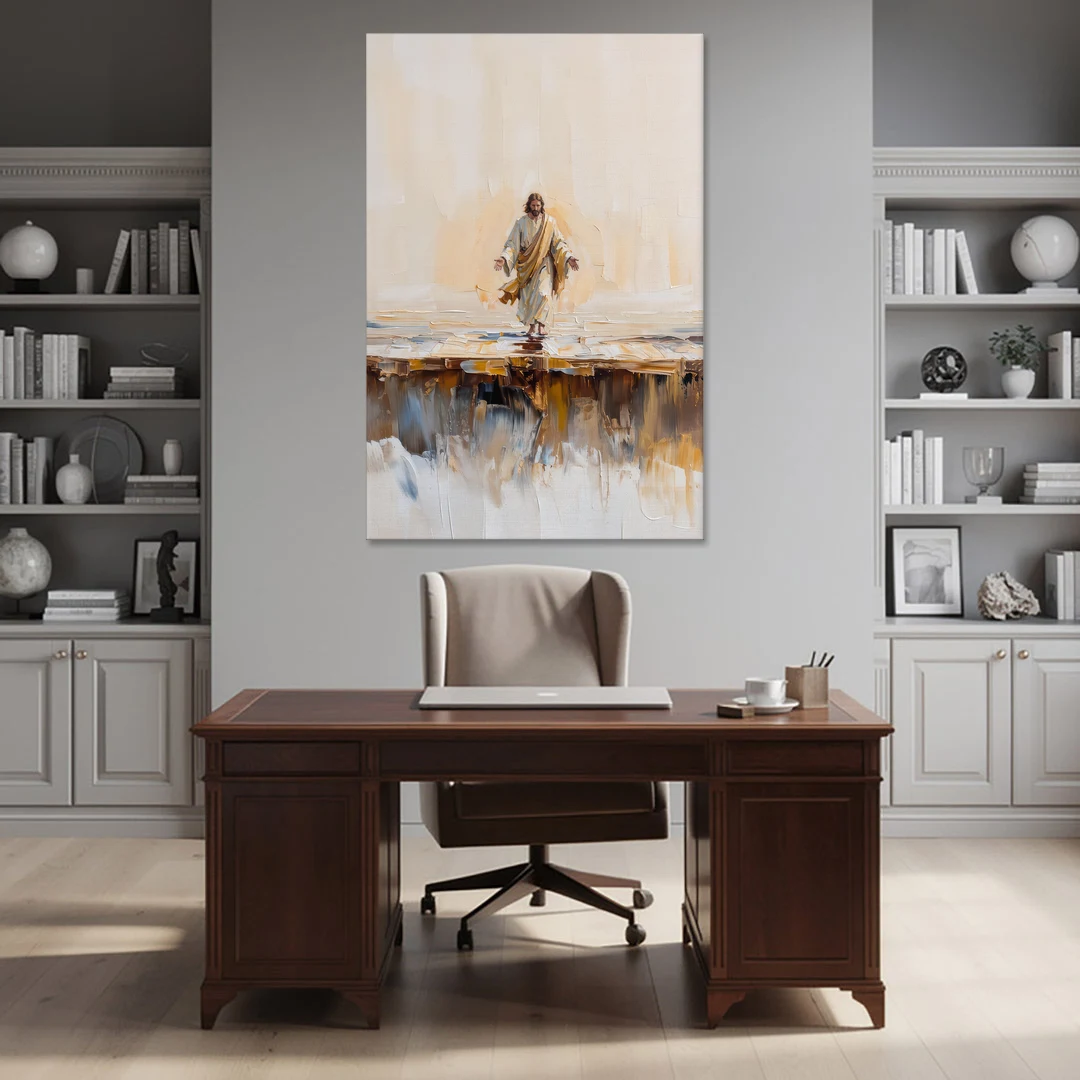 Divine Christian Moment - Canvas Wall Art - Office - 40x60