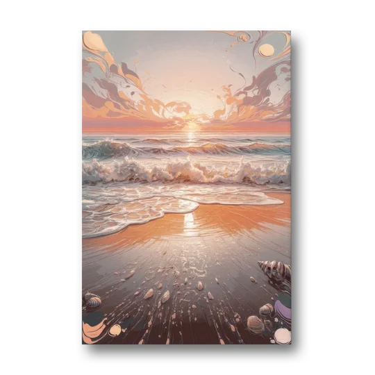 Dunedin Coastal Sunrise - Canvas Wall Art - Front
