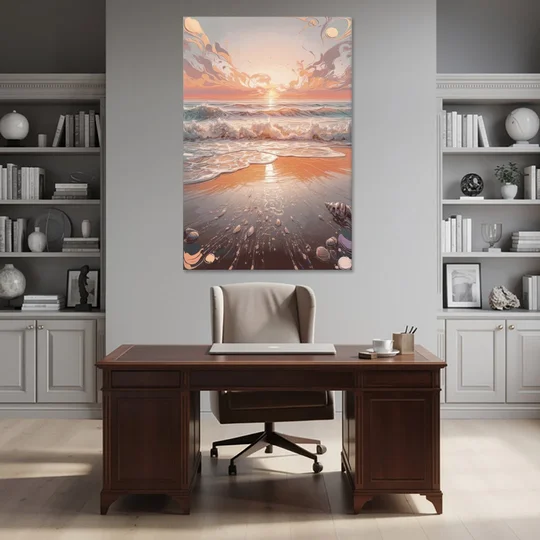 Dunedin Coastal Sunrise - Canvas Wall Art - Office - 40x60