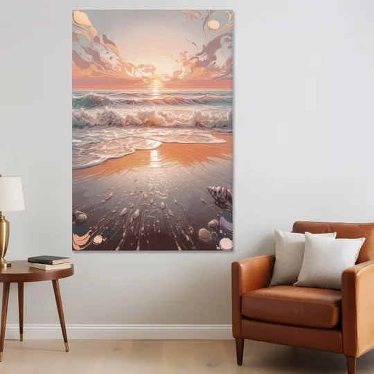 Dunedin Coastal Sunrise - Canvas Wall Art - Sofa - 40x60