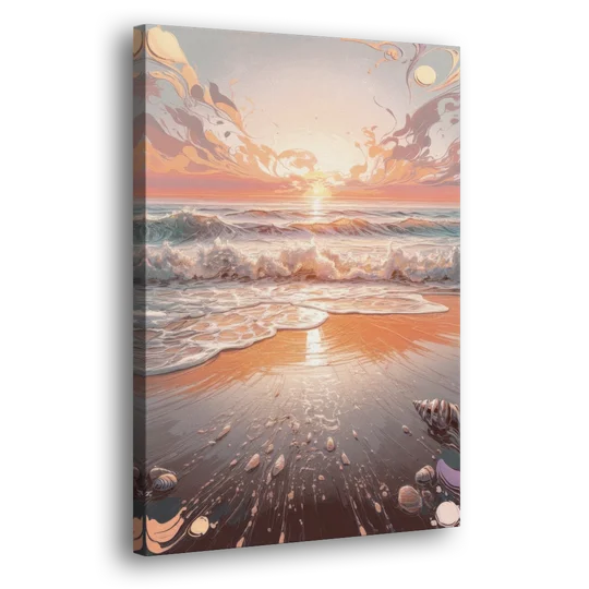 Dunedin Coastal Sunrise - Canvas Wall Art - Side