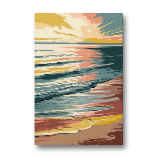 Dunedin Sunset Over Water - Canvas Wall Art - Front