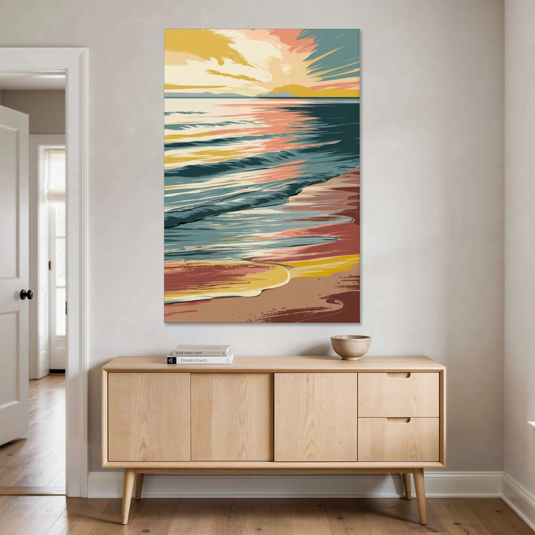 Dunedin Sunset Over Water - Canvas Wall Art - Coffee Table - 40x60