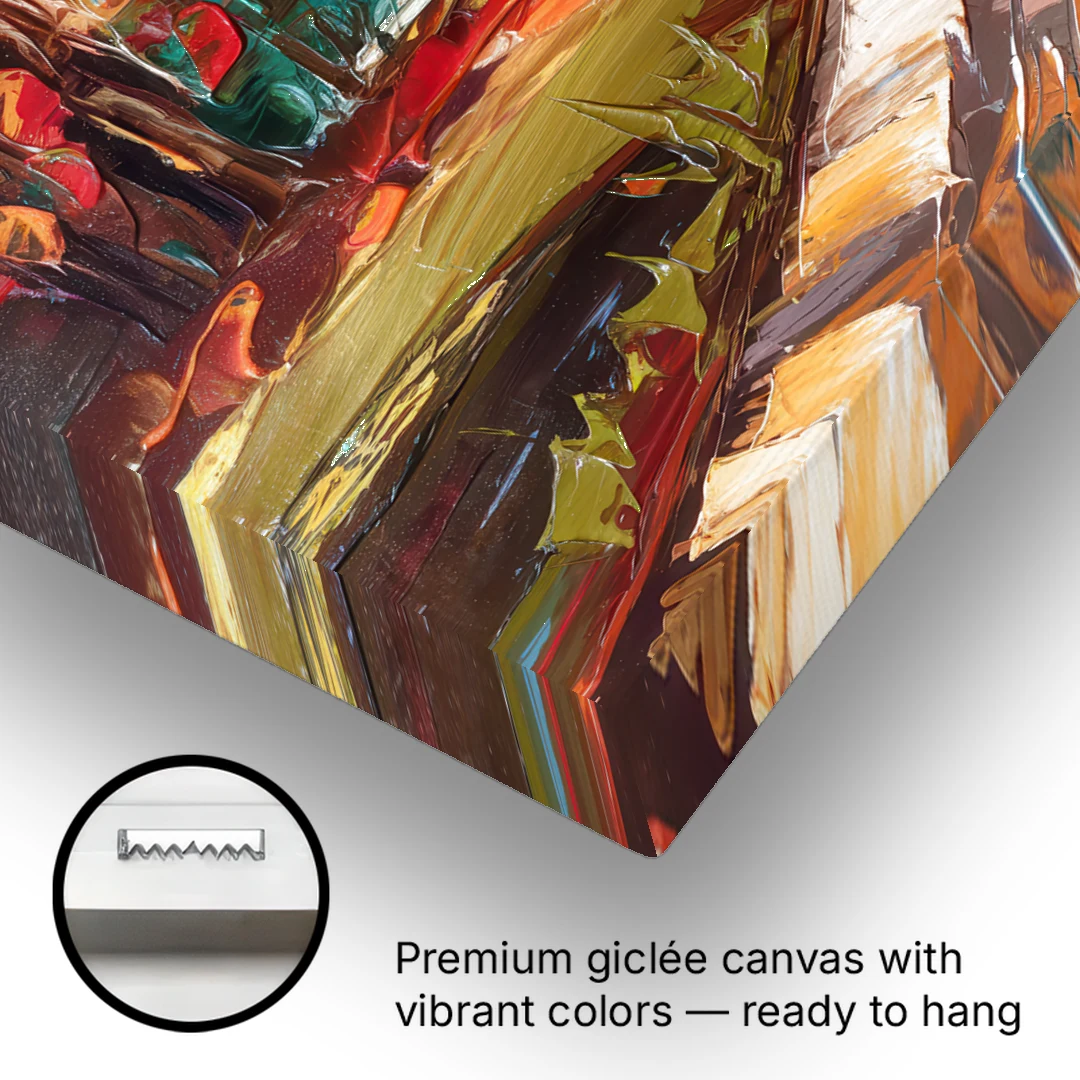 Durham Autumn Colors - Canvas Wall Art - Gallery Wrap Corner