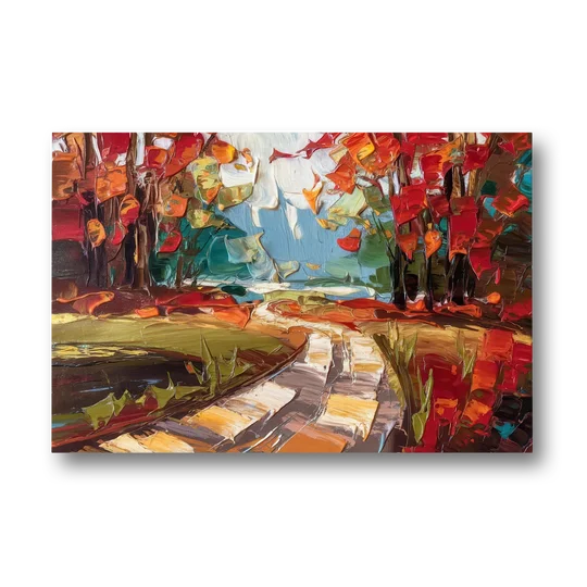 Durham Autumn Colors - Canvas Wall Art - Front