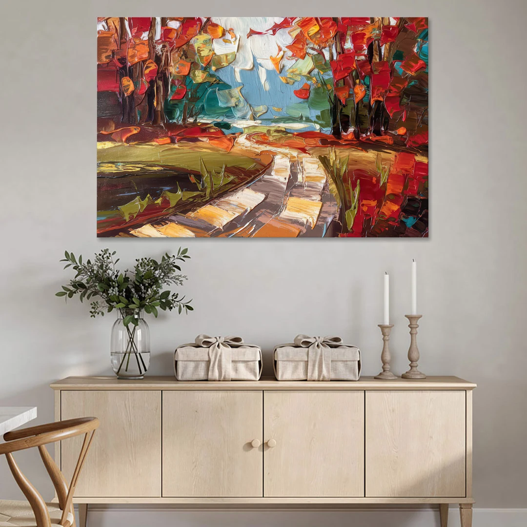 Durham Autumn Colors - Canvas Wall Art - Coffee Table - 60x40