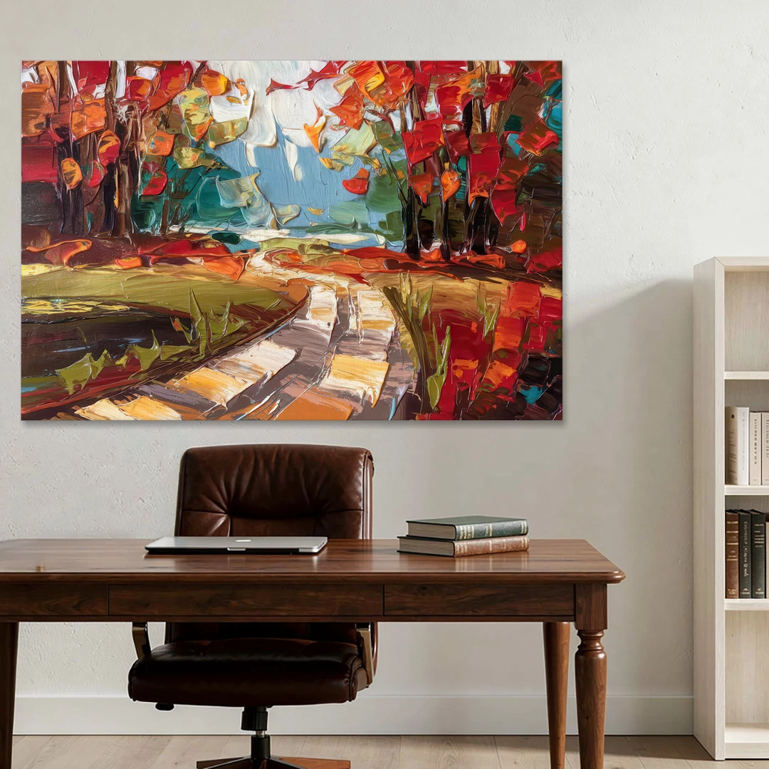 Durham Autumn Colors - Canvas Wall Art - Office - 60x40