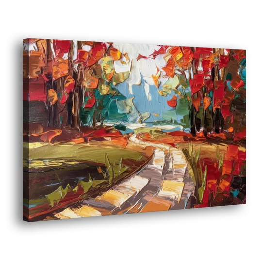 Durham Autumn Colors - Canvas Wall Art - Side