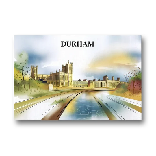 Durham Cultural Landmarks - Canvas Wall Art - Front