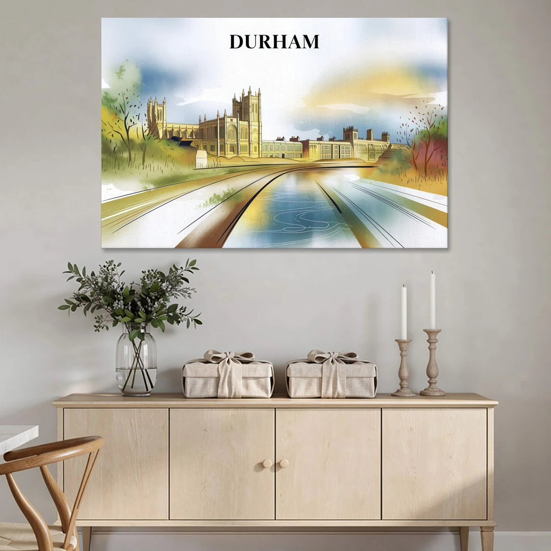 Durham Cultural Landmarks - Canvas Wall Art - Coffee Table - 60x40