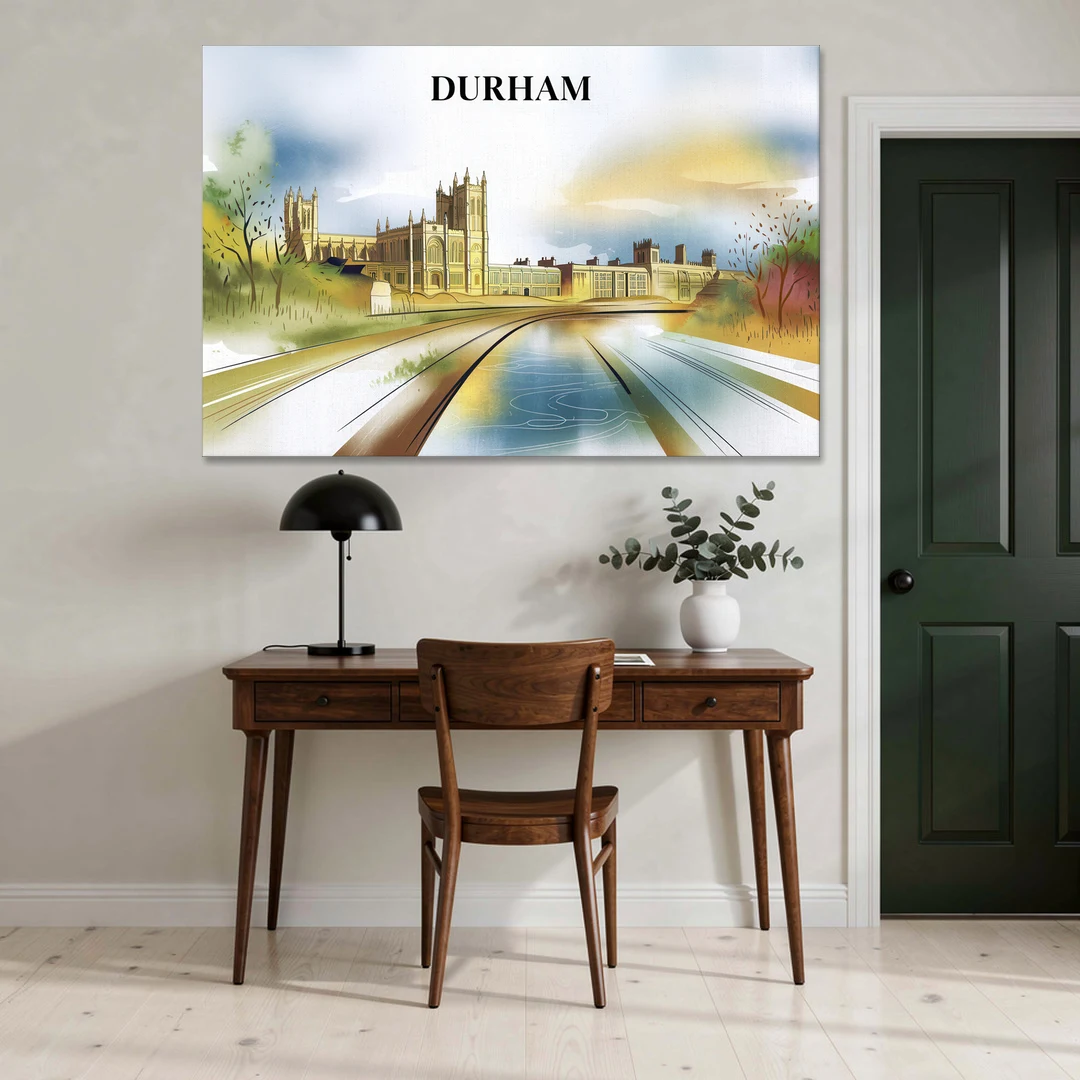 Durham Cultural Landmarks - Canvas Wall Art - Office - 60x40