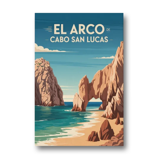El Arco de Cabo San Lucas - Canvas Wall Art - Front