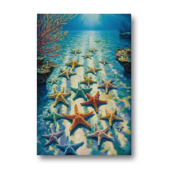 El Cielo Starfish Shallows - Canvas Wall Art - Front