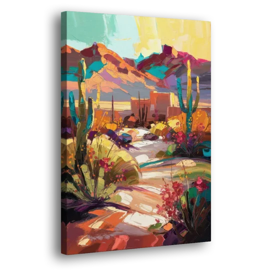El Paso Borderland Beauty - Canvas Wall Art - Side