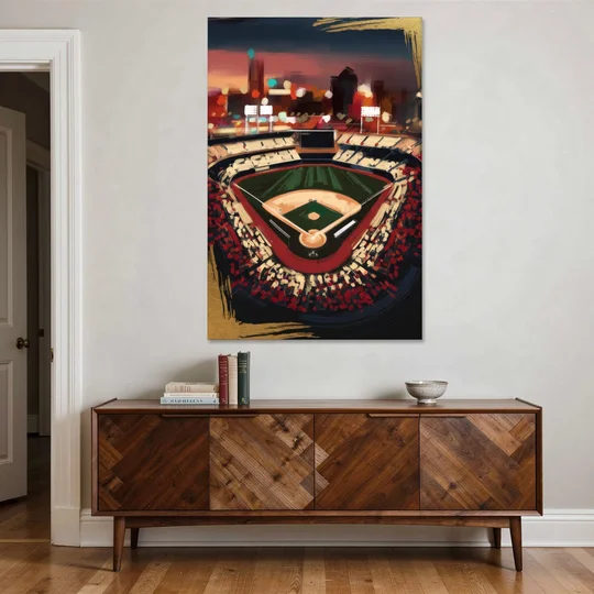 El Paso Chihuahuas Baseball - Canvas Wall Art - Coffee Table - 40x60