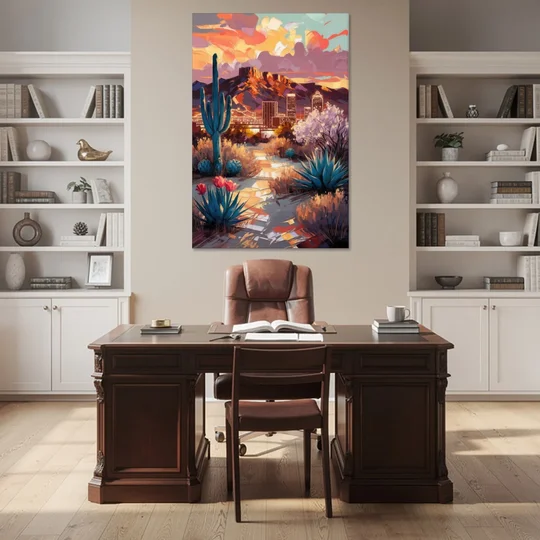 El Paso Cultural Heritage - Canvas Wall Art - Office - 40x60