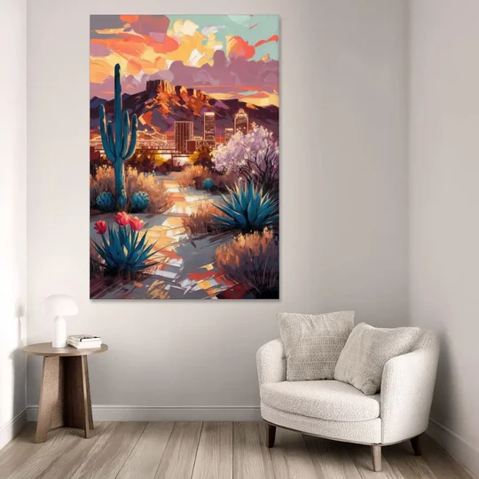 El Paso Cultural Heritage - Canvas Wall Art - Sofa - 40x60