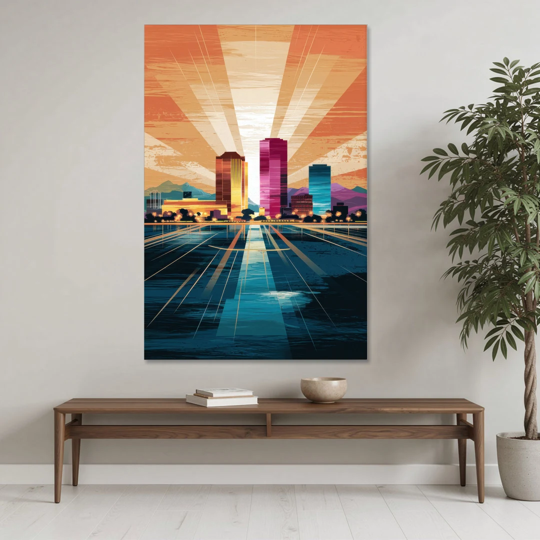 El Paso Downtown Vibes - Canvas Wall Art - Coffee Table - 40x60