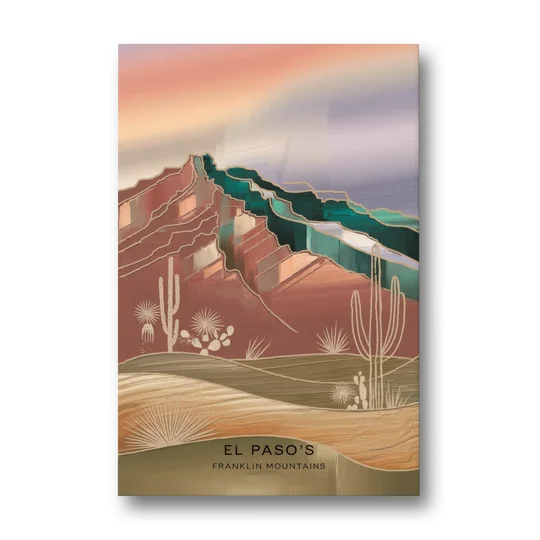 El Paso Franklin Mountains - Canvas Wall Art - Front