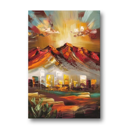 El Paso Mountain Horizon - Canvas Wall Art - Front