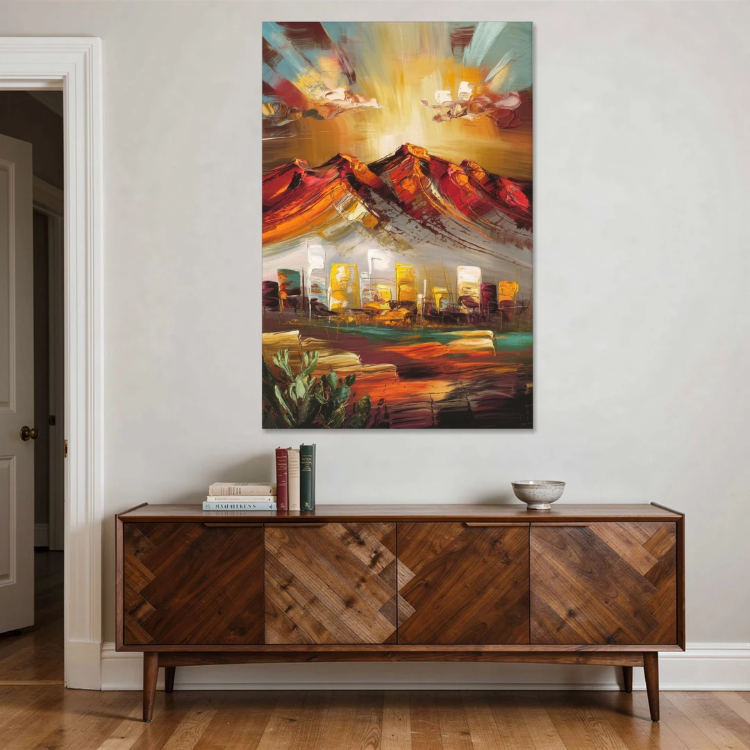 El Paso Mountain Horizon - Canvas Wall Art - Coffee Table - 40x60