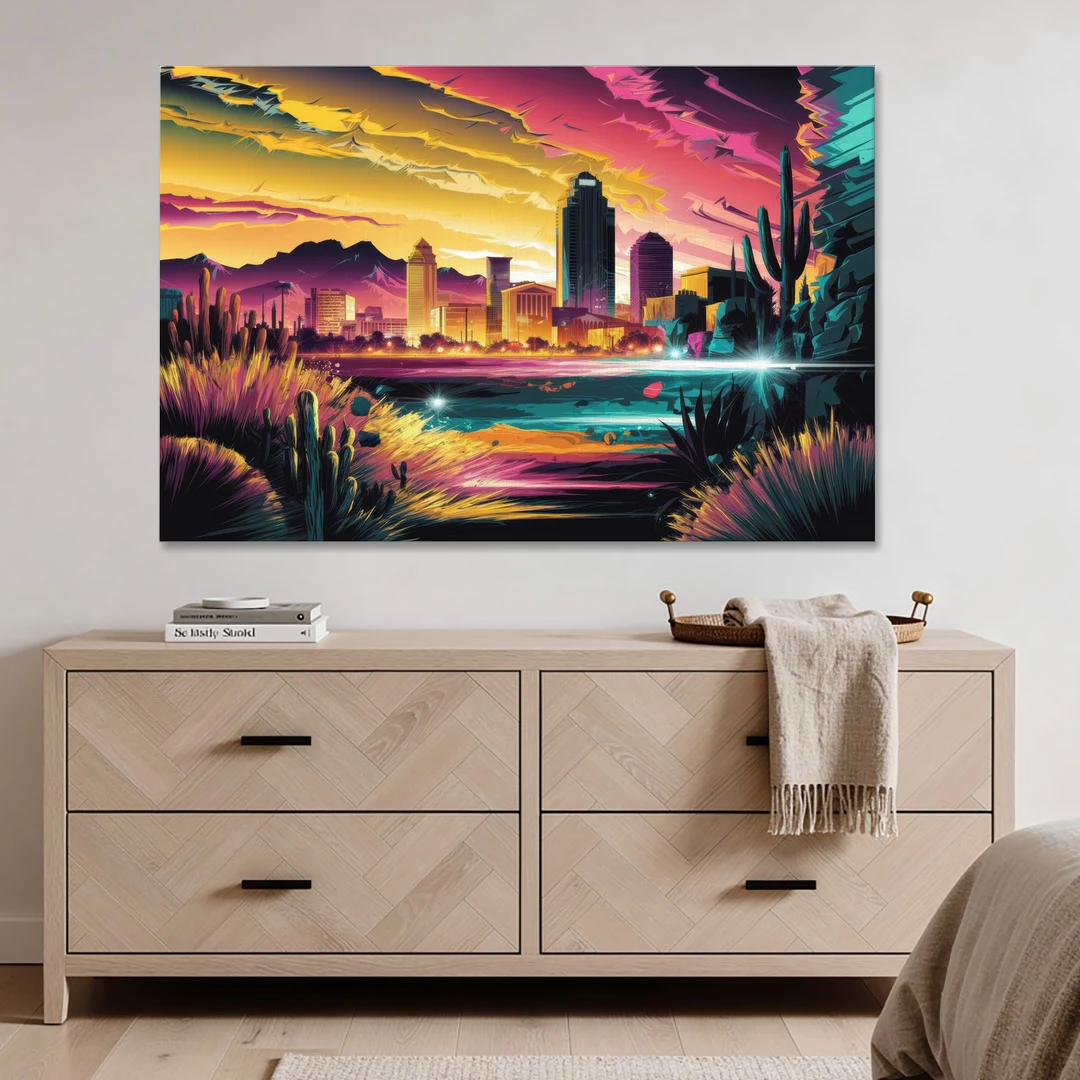 El Paso Scenic Landscape - Canvas Wall Art - Coffee Table - 60x40